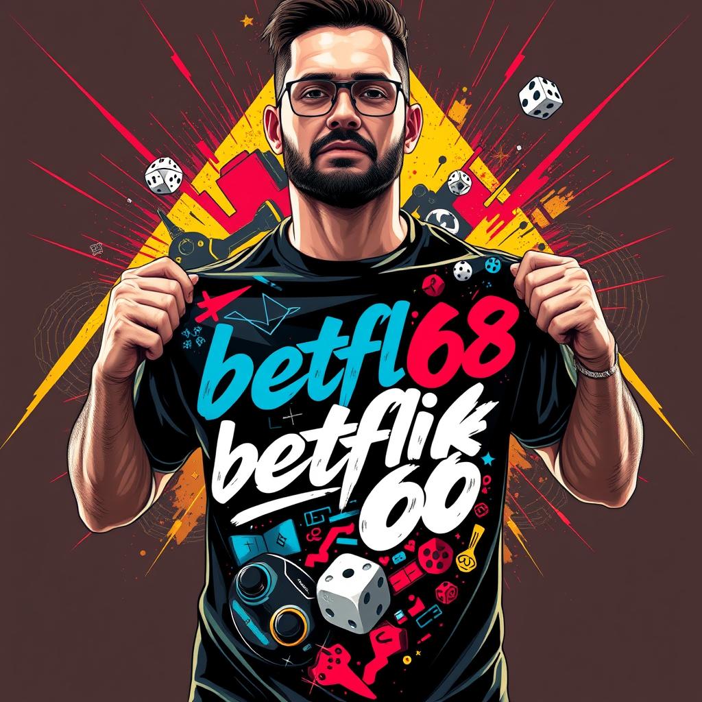 Men's Premium Graphic T-Shirt - betflik68 Gaming Design