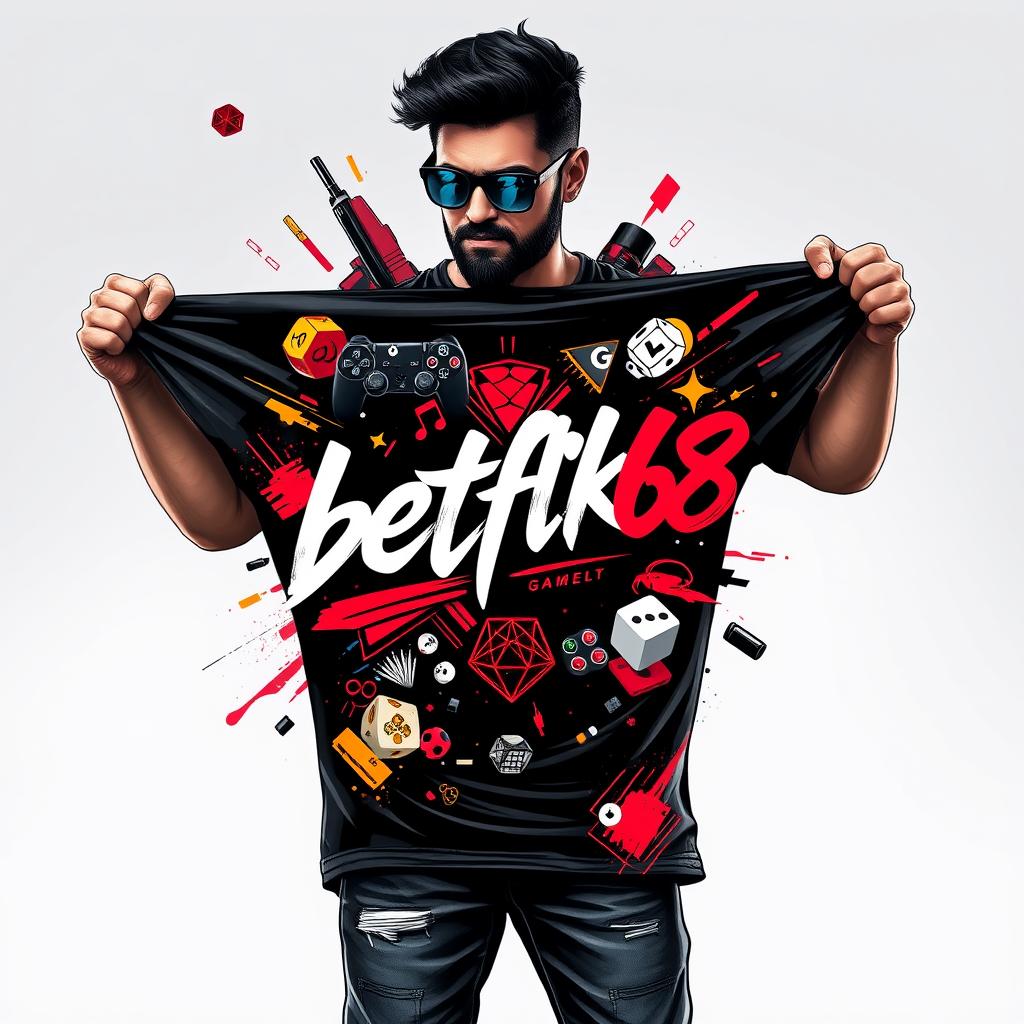 betflik68 Gaming Premium Longline T-Shirt