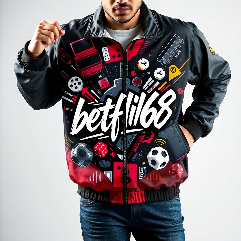 Mens Premium Gaming Windbreaker 'betflik68'