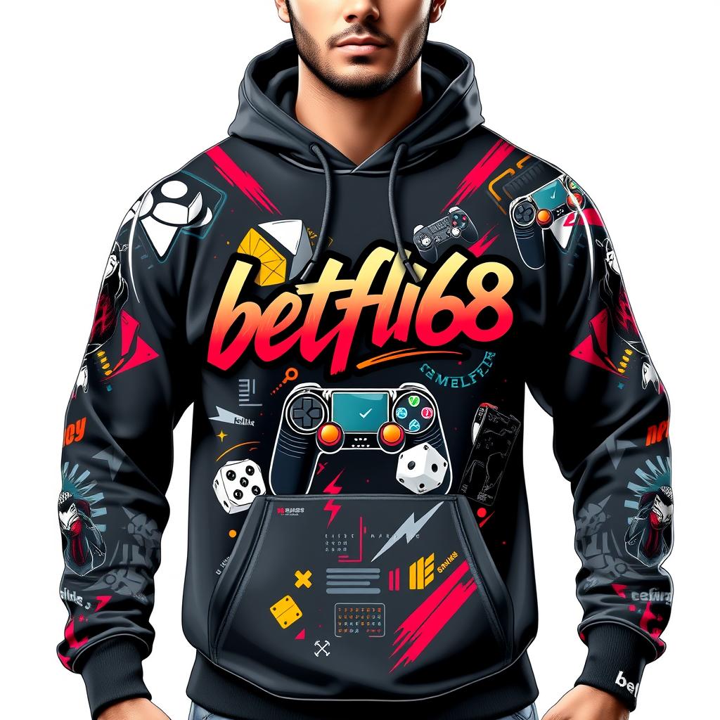 Mens Premium Gaming Graphic Hoodie