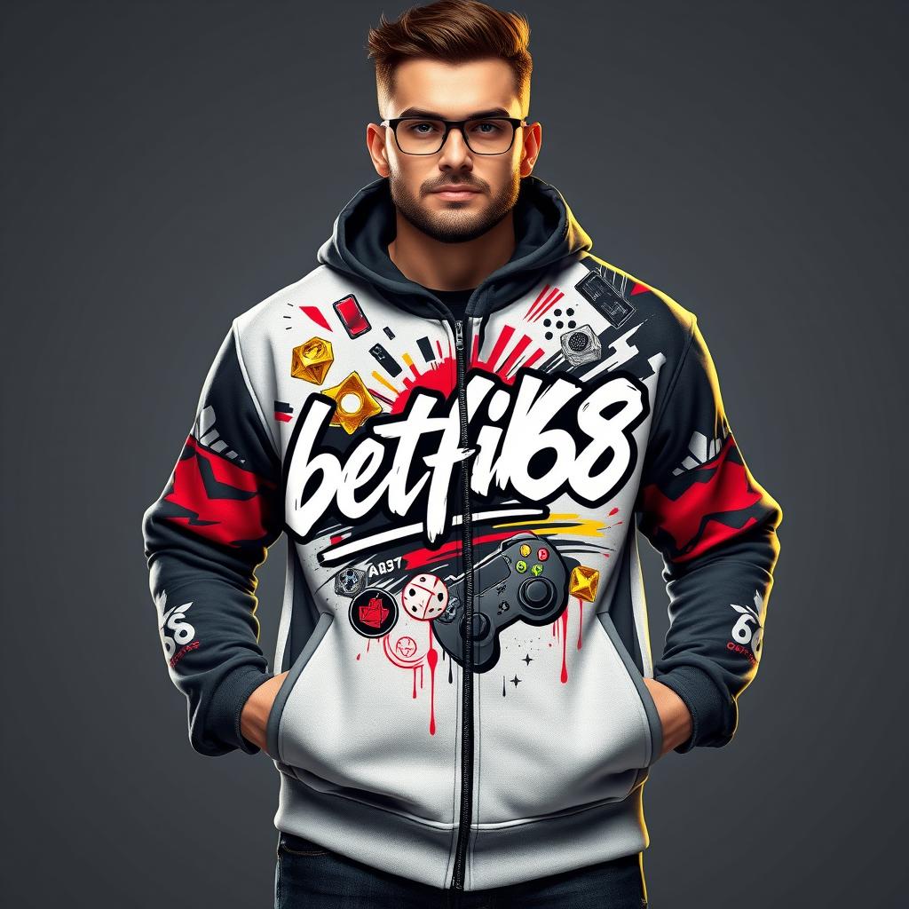 Mens Premium Fleece Jacket - Gaming Edition 'betflik68'