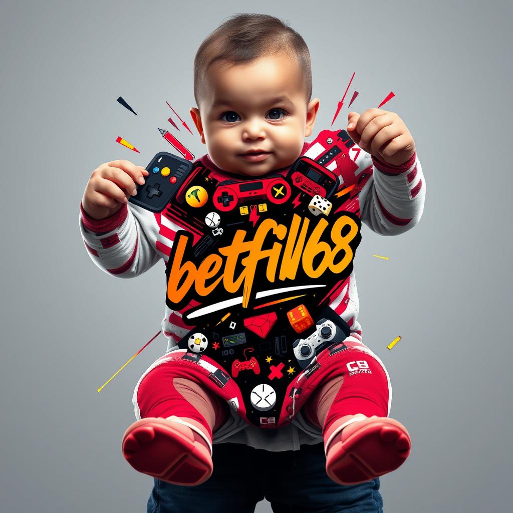 Premium Organic Baby Jumpsuit - Gaming Edition 'betflik68'