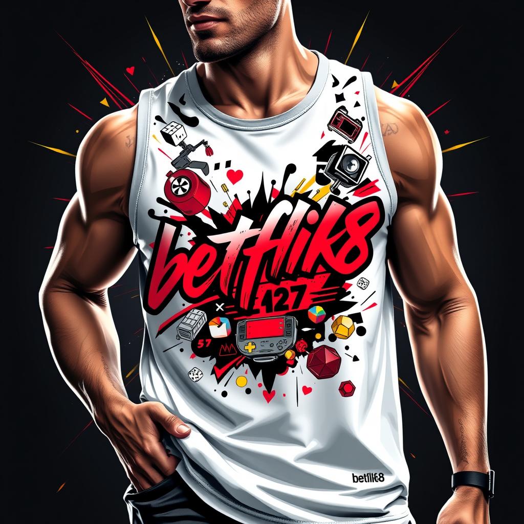 Mens Premium Sports Tank - betflik68 Gaming Edition