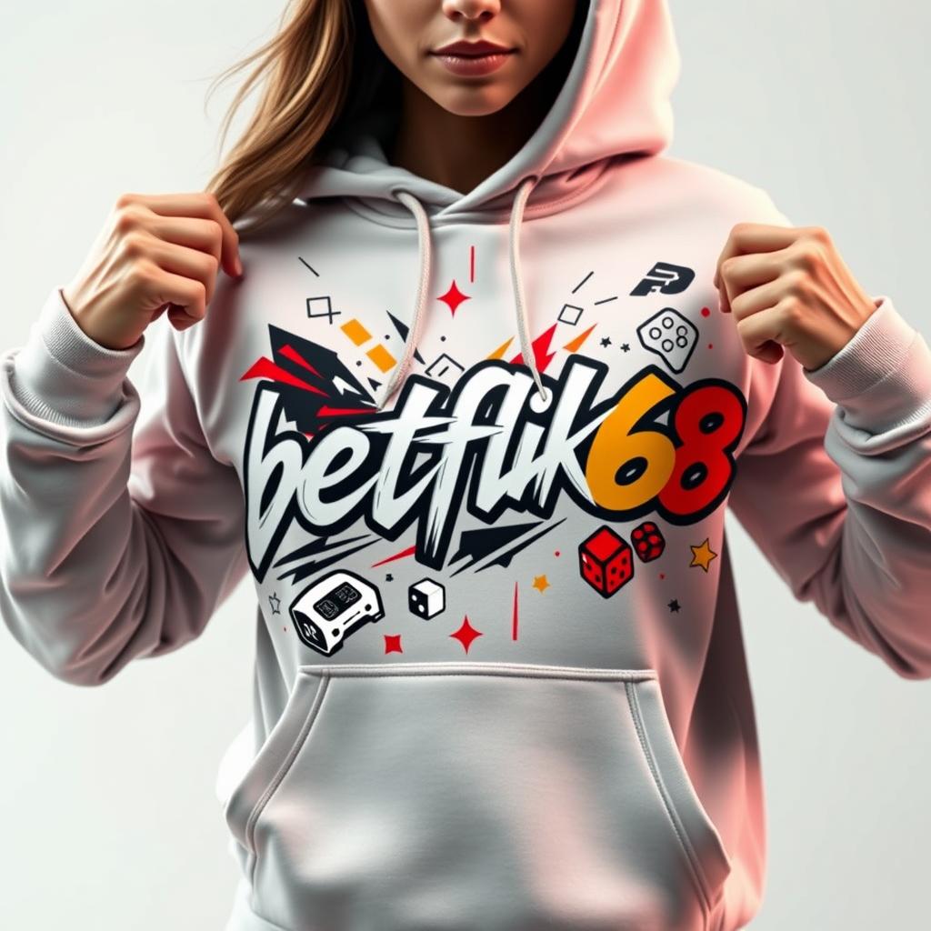 Women's Premium Gaming Hooded Sweatshirt - betflik68 Edition