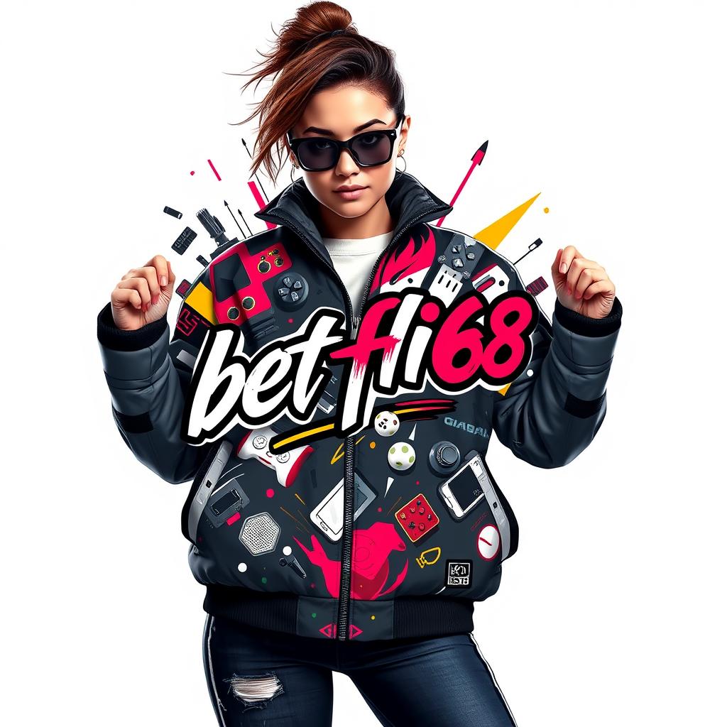 Women's Premium Insulated Jacket with Gaming-Inspired Design 'betflik68'