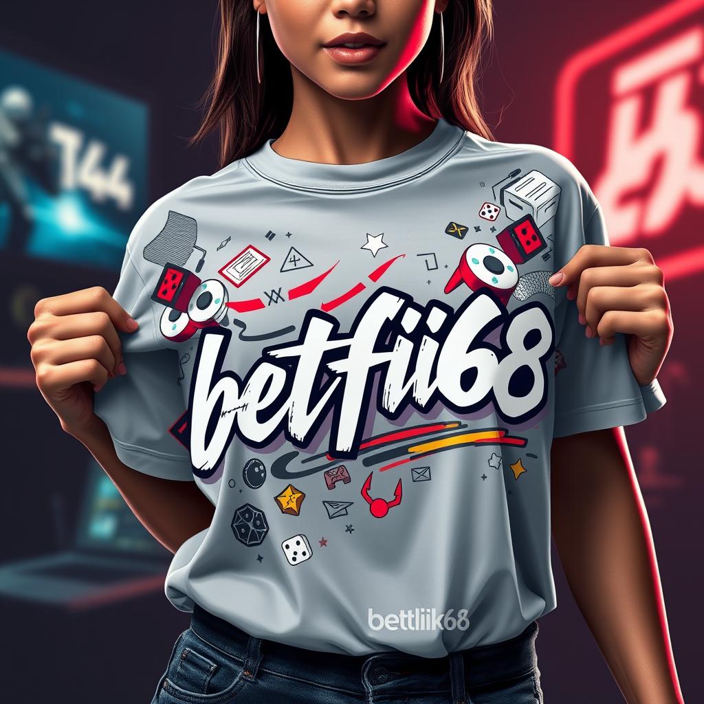 Women's Premium Gaming Embroidered T-Shirt - betflik68 Edition