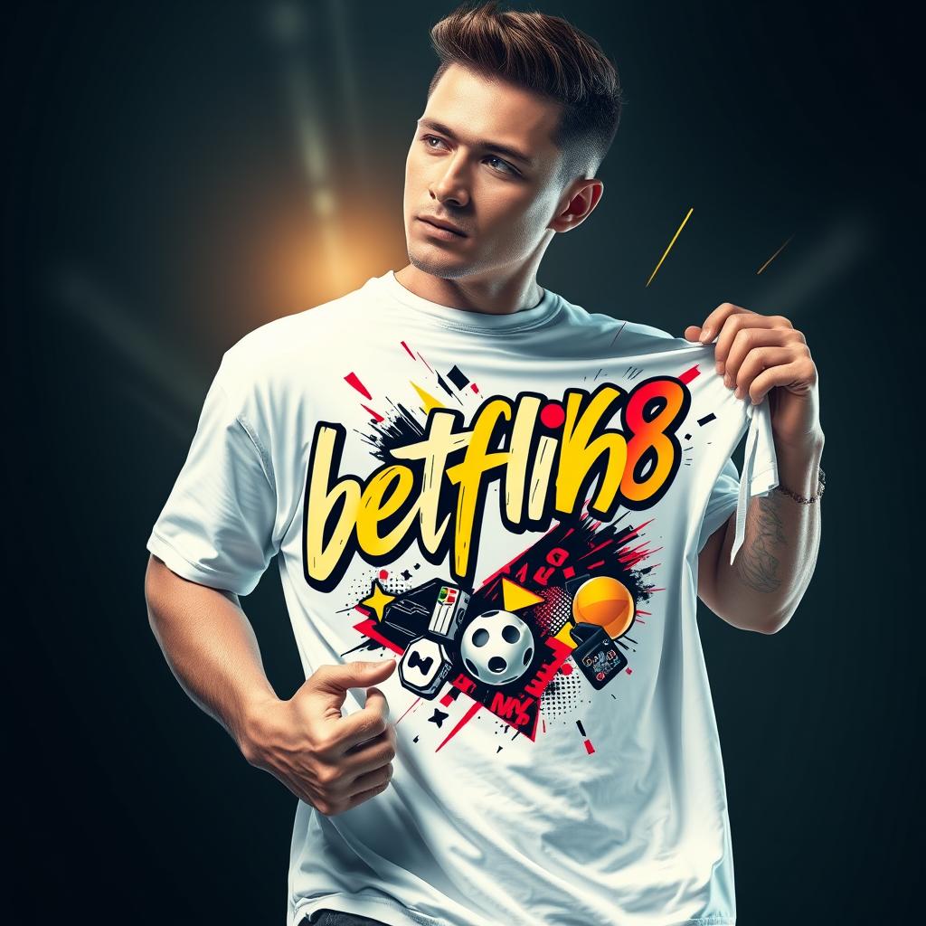 betflik68 Gaming Premium Crew Neck T-Shirt