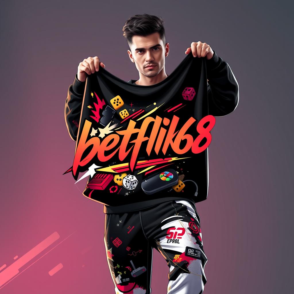 Men's Premium Gaming Joggers - betflik68 Collection